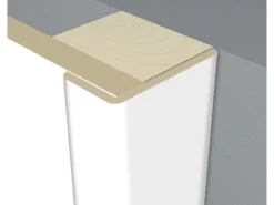 Akustikpaneele|Zubehör Für Paneele* Winkelleiste Weiß 28 mm x 28 mm Länge 2600 mm