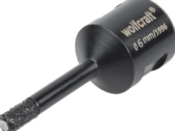 wolfcraft Wandfliesen^Diamant-Bohrer Ceramic für Winkelschleifer Ø 6 mm