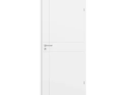 Classen Türdichtungen^Zimmertür Liano M 6 Röhrenspan Weiß Lackiert 73,5 cm x 198,5 cm Anschlag L Weiß-Lackiert