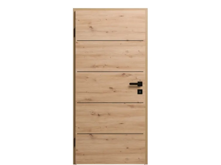 Zimmertüren*GetaDoor Zimmertür Modern Line 3705 Artis Eiche 98,5 cm x 198,5 cm Anschlag L