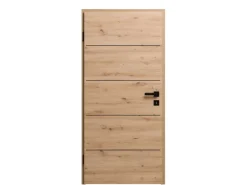 Zimmertüren*GetaDoor Zimmertür Modern Line 3705 Artis Eiche 61 cm x 198,5 cm Anschlag L